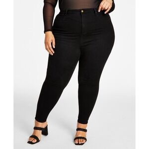 Nina Parker Jeans Womens Plus 20W Black Trendy High-Rise Skinny Casual NWT‎